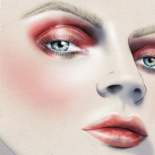 MAC Cosmetics makeup fashion illustration New Zealand Fashion Week by Melbourne based illustrator Kelly Thompson
