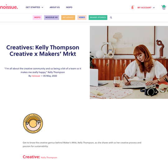 Noissue - Kelly Thompson x Makers’ Mrkt